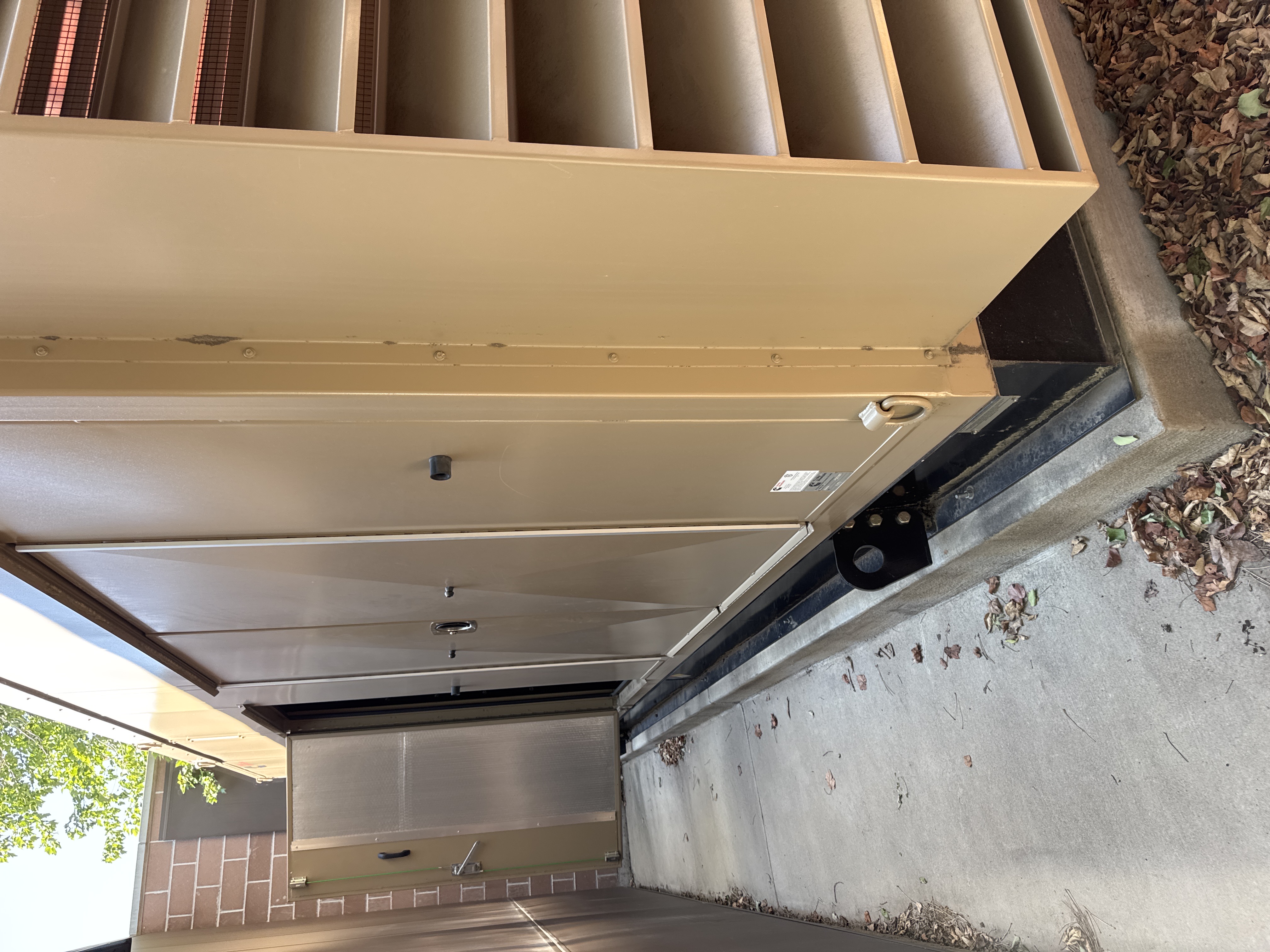 Outdoor enclosed backup generator at commercial property in Colorado